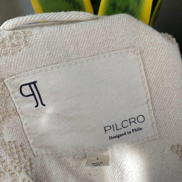 Anthropologie Pilcro Oversized Embroidered Button Down Jacket - Picture 5 of 16